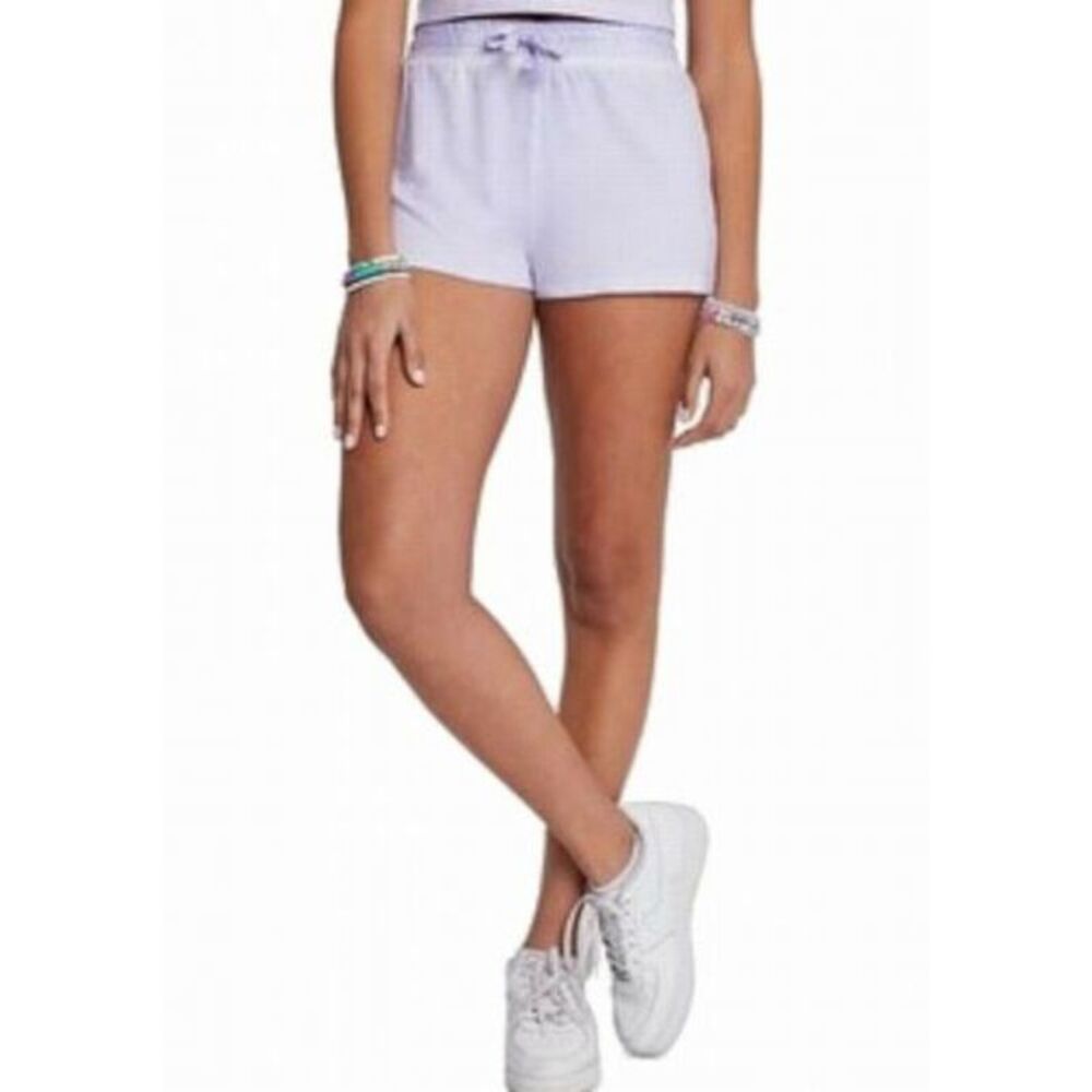 SUNDOWN BY SPLENDID Womens Purple Freeze-dyed Lounge Shorts L